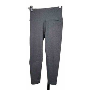 Aerie Gray High Waist Pocket Leggings Small Short Stretch Chill Play Move‎ Yoga